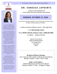 Vanessa Lapointe October 2016