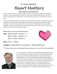 Heart Matters - Dr Gordon Neufeld
