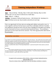 May 2016 Youth in Transition Workshop with Lenox Neher Kamloops FP 2